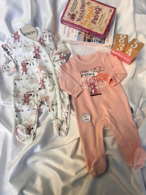 bebexy Tavşanlı Tulum & Zıbın 2'li Takım T.pembe