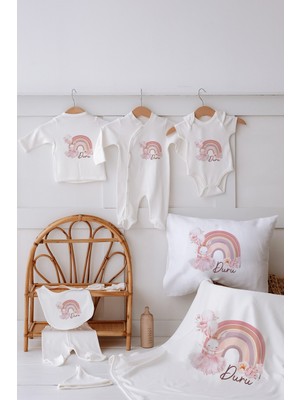 Lilabio %100 Organik Isme Özel Isimli 10LU Hastane Çıkışı Balerin Tavşan