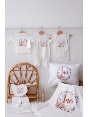 Lilabio %100 Organik Isme Özel Isimli 10LU Hastane Çıkışı Deniz Incisi