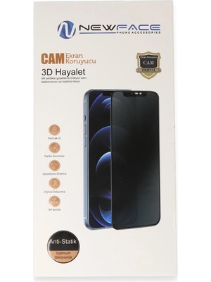 Najmaddin Newface Iphone 6 3D Antistatik Hayalet Cam Ekran Koruyucu - Beyaz