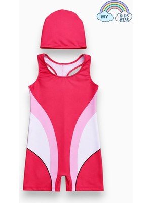 My Kids Wear Kız Çocuk Deniz Yüzücü Mayoları 5-16 Yaş 12618