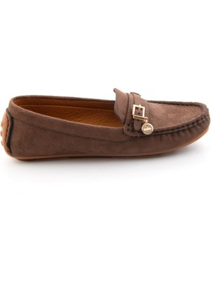 Bambi Kahve  Kadın Loafer Ayakkabı K01309000772