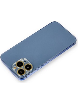 Najmaddin Newface Iphone 12 Pro Max Shine Kamera Lens Koruma Cam - Gold