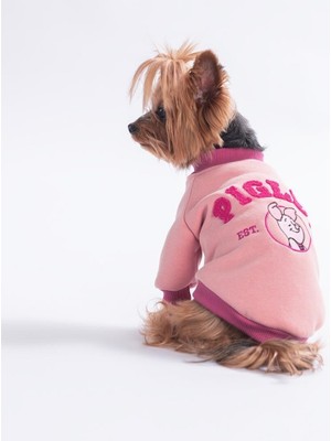 Pawstar Pembe Piglet Lane Köpek Sweatshirt Köpek Sweat Köpek Kıyafeti Kedi Kıyafeti