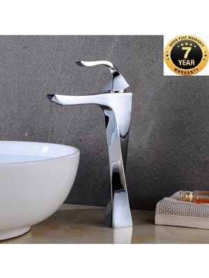 OEM Banyo Çanak Lavabo Bataryası Krom Renk Modern Tasarımlı 7 Yıl Garantili Ithal