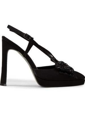 Deery Kadın Siyah Fiyonk Abiye Ayakkabı - RD115ZSYHM01