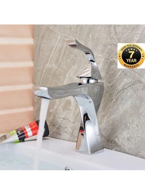 OEM Banyo Lavabo Bataryası Krom Renk Modern Tasarımlı 7 Yıl Garantili Ithal