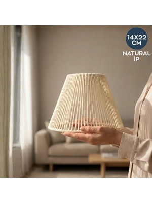 Homing Natural Ip El Yapımı Abajur Başlığı