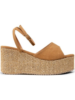 Deery Kadın Taba Renkli Platform Sandalet - RD814ZTBAC01