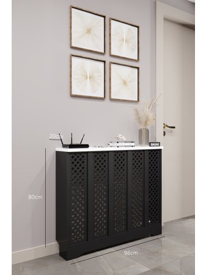 Bagax Ahşap Petek Kaplama Dresuariç Ölçü 96 cm Dış Ölçü 100 Cm, Kalorifer Kapama