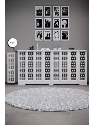 Bagax Ayasofya Model, Beyaz Renk,iç Ölçü 156 cm Dış Ölçü 160 cm Petek Kaplama, Dresuar