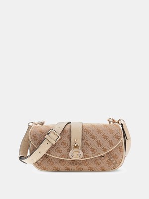 Guess Jessa Kapaklı Çapraz Askılı Kadın Kahverengi El Çantası HWJG8362200-LTL