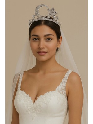 Kaftan Collection Bindallı Kaftan Gelin Tacı