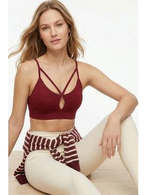 Rays 9028 Damla Ip Askılı Bustiyer Bordo