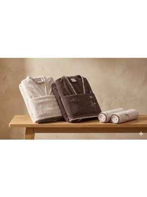 Özdilek Pampas Bej-Kakao Aile Seti