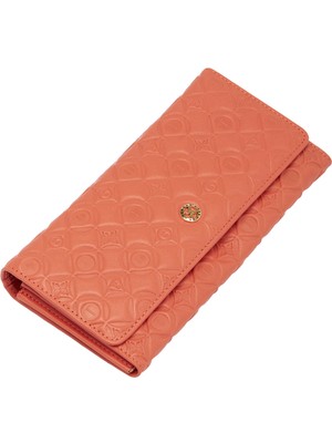Tergan Turuncu Hakiki Deri Kadın Cüzdan - S1CB00005783-M2G