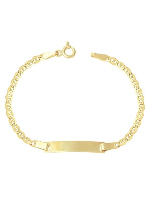 Zeya Kuyumculuk 14 Ayar Altın Barlı Zincir Çocuk Künyesi