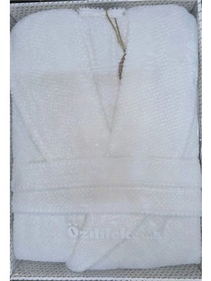 Özdilek Colored(Avm) Beyaz Şalyaka Bornoz (Xxl)