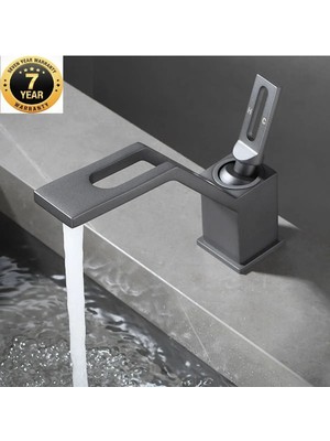 OEM Banyo Lavabo Bataryası Yeni Tarz Model Antrasit Renk 7 Yıl Garantili Ithal