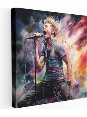 Popcas Renk Fırtınası Kaya Marşı Kanvas Tablo