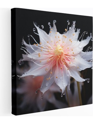 Popcas Vahşi Çiçekler Kanvas Tablo - Foto Gerçeklik Duvar Sanatı - Vahşi Çiçek Kanvas Duvar Sanatı Duvar Dekorasyonu Narin Yapraklar