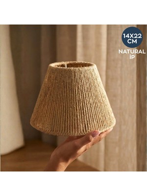 Homing Natural Ip El Yapımı Abajur Başlığı
