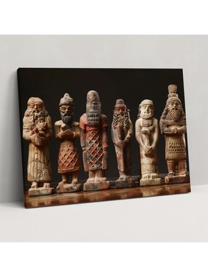 Popcas Sümerler Duvar Dekorasyonu - Kanvas Tablo Sanatı