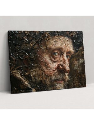 Popcas Rembrandt Öz Portre Kanvas Tablo Duvar Sanatı