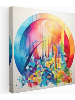 Popcas Renkli Duvar Dekorasyonu - Modern ve Göz Alıcı Duvar Sanatı