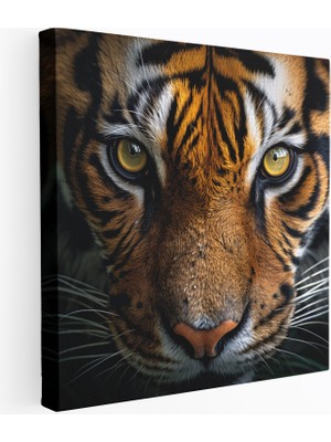 Popcas Papatya Desenli Kanvas Tablo - Bohem Tarzı Ev Dekorasyonu Için