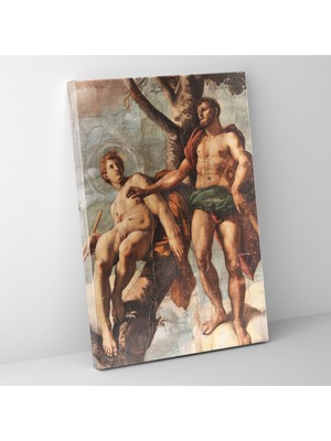 Popcas Alegorik Duvar Sanatı Raffaello Sanzio Kanvas Tablo