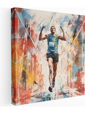 Popcas Kararlı Maraton Koşucusu Kanvas Tablo