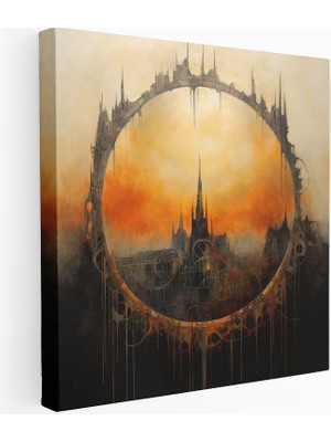 Popcas Yüzüklerin Efendisi Duvar Sanatı - Geometrik Bir Yüzük - Yüzüklerin Efendisi Duvar Sanatı Fantezi Sanat Bir Yüzük