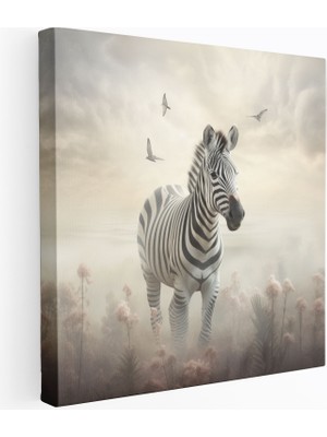 Popcas Hayalperest Zebra Kanvas Tablo - Ruhsal Duvar Sanatı - Ev Dekorasyonu Duvar Dekorasyonu