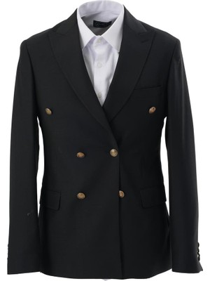 Alexander Gardi Erkek Düğme Detaylı Blazer Ceket
