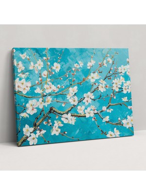 Popcas Vincent Van Gogh Badem Çiçekleri Kanvas Tablo - Duvar Sanatı Duvar Dekorasyonu