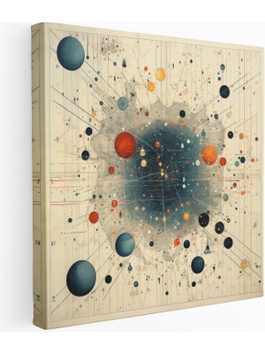 Popcas Yıldız Haritası Duvar Sanatı Koleksiyonu - Yıldız Haritası Kanvas Duvar Sanatı Boyutlar ve Renkler