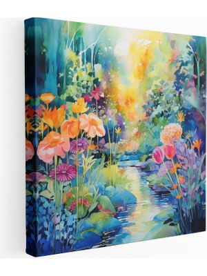 Popcas Renkli Doğa Manzarası Kanvas Tablo - Yenilikçi Tasarım