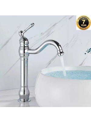 OEM Banyo Çanak Lavabo Bataryası Krom Renk Tek Kollu Modern 7 Yıl Garantili Ithal