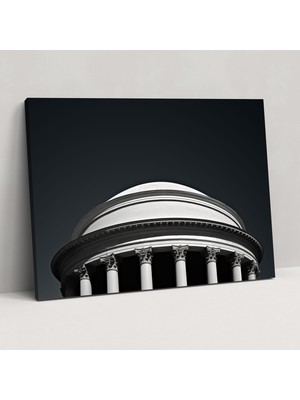 Popcas Roma Duvar Sanatı - Etkileyici Pantheon - Fotoğrafçılık Kanvas Tablo Sanatı