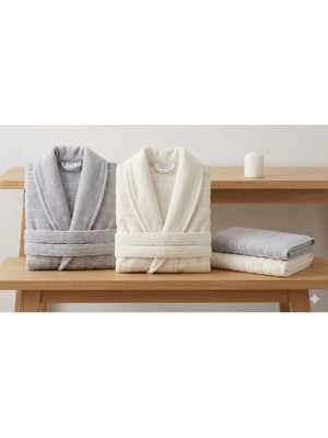 Özdilek Nev Mellow Gri-Krem Aile Seti