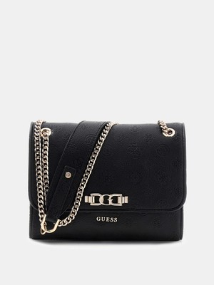 Guess Anise Dönüştürülebilir Kapaklı Çapraz Askılı Kadın Siyah Omuz Çantası HWPD9916210-BLO