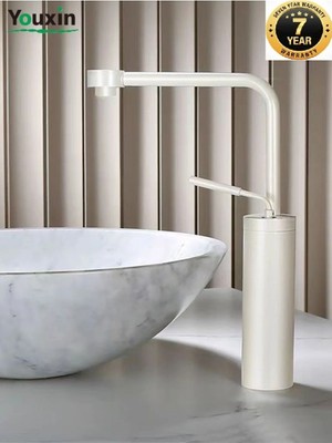 OEM Banyo Çanak Lavabo Bataryası Yeni Model Tasarım Beyaz Renk 7 Yıl Garantili Ithal