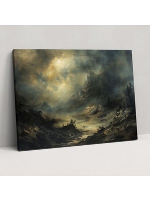 Popcas Rembrandt Manzarası Kanvas Tablo Ev Dekorasyonu