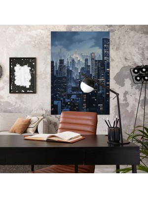 Popcas Gerçekçi Cam Heykel Duvar Sanatı - Büyüleyici Cam Heykel Şehir Manzaraları