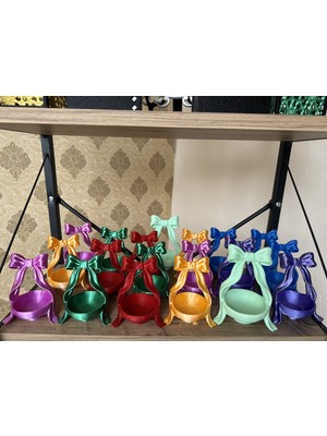 3desen Fiyonk Detaylı Kahve Önü Sunumluk 6lı Karışık Renk