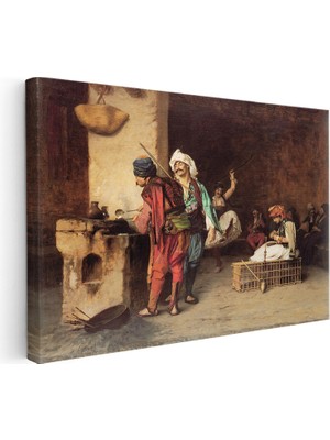Kanvas Tablo Askeri Mutfak Zeybek Osmanlı Tablosu Ev Ofis Duvar Dekoru