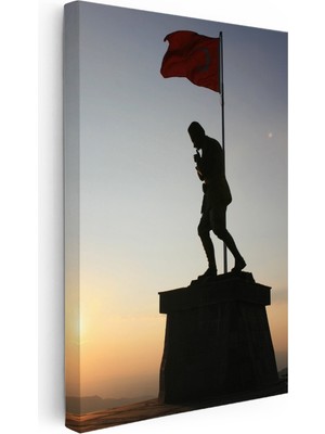 Kanvas Tablo Atatürk Kocatepe Anı Atatürk Tablosu Ev Ofis Duvar Dekoru