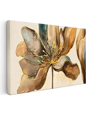 Kanvas Tablo Soyut Formlu Çiçek Çiçek Tablosu Ev Ofis Duvar Dekoru
