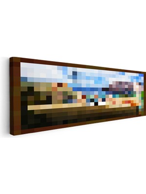 Kanvas Tablo The Pool Piksel Minecraft Tablosu Ev Ofis Salon Duvar Dekoru